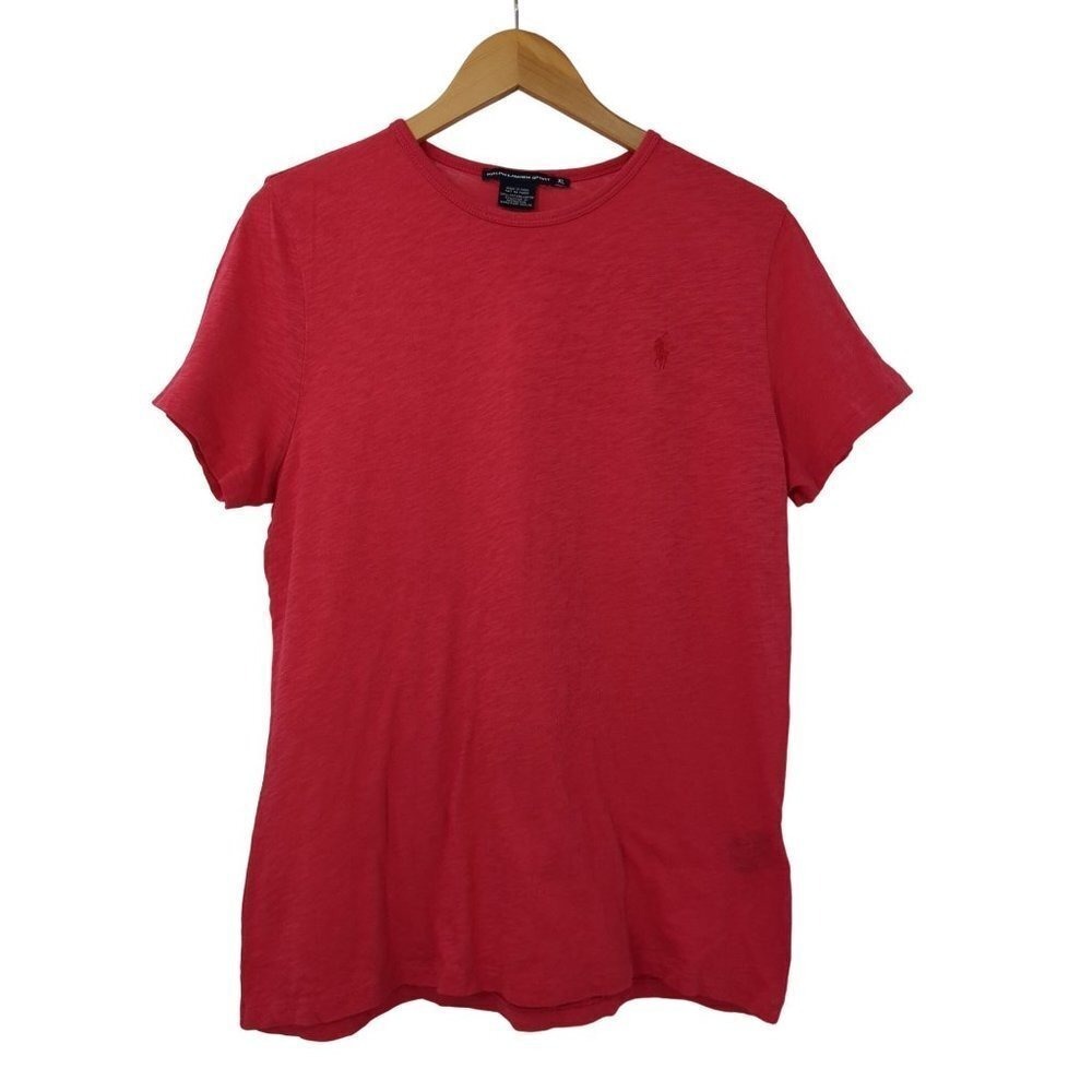 Ralph Lauren Sport Top T-Shirt Womens XL Red Short Sleeve